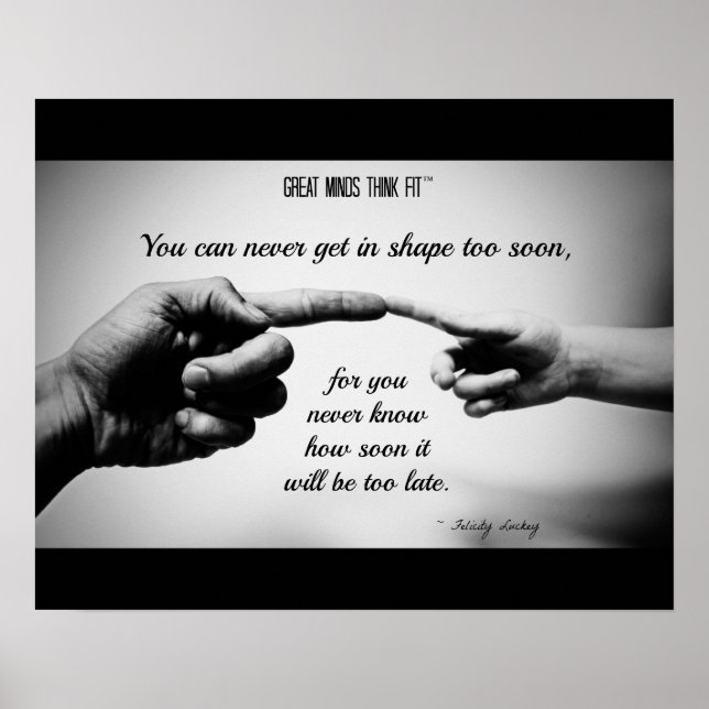 Workout Inspiration für Vater Poster (Vorne)