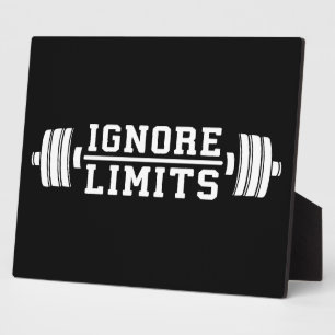 Workout Inspiration - Ignore Limits - Motivierend Fotoplatte