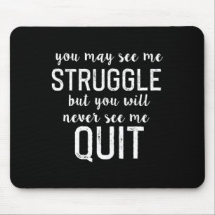 Workout Inspiration Motivierend Sprichwort Männer  Mousepad