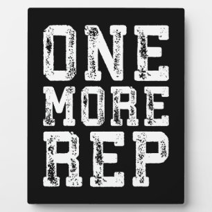 Workout-Inspiration - Noch ein Rep - Motivierend Fotoplatte