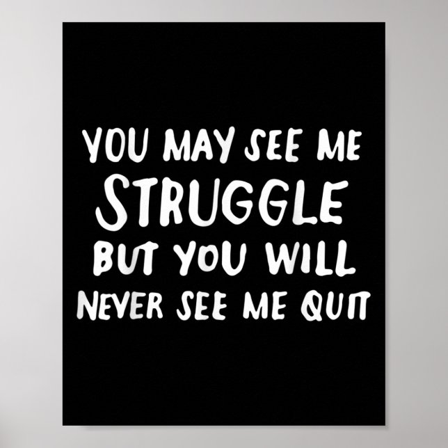 Workout Insration Motivational Saying Men Women  Poster (Vorne)