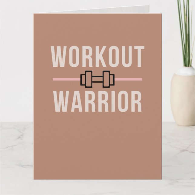 Workout Log + 30 Tage Challenge & Tracker Karte (Vorderseite)