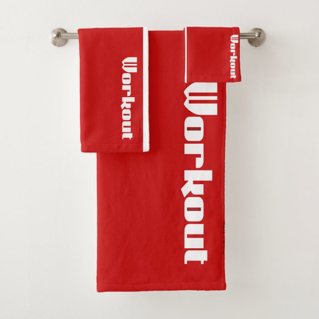 Workout-Logo Badhandtuch Set (Insitu)