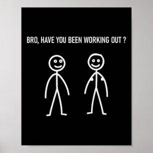 Workout Meme Lift Funny Gym und Bodybuilding Sayin Poster