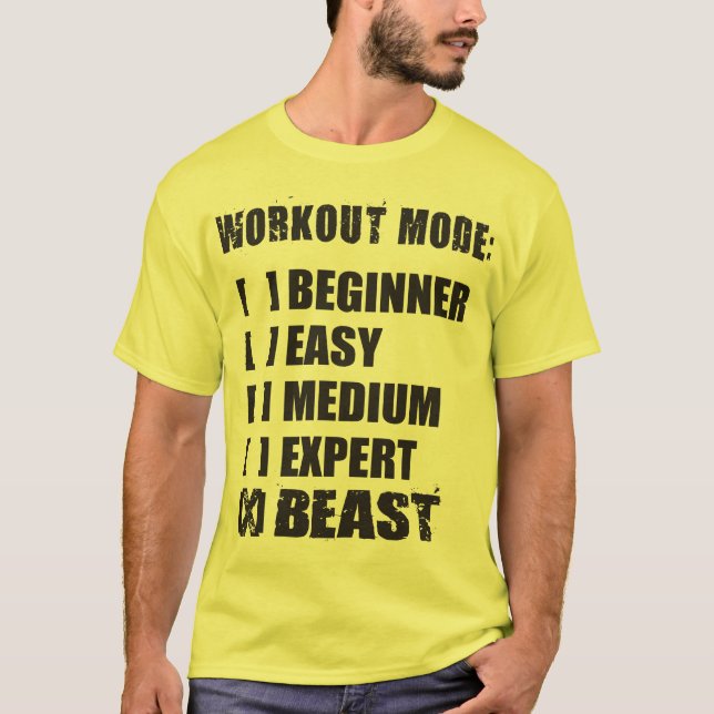 Workout-Modus - SCHLIESSEN T-Shirt (Vorderseite)