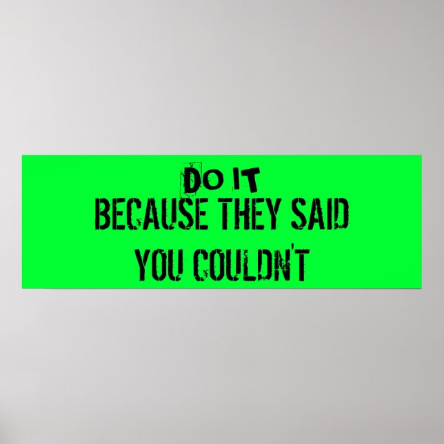 Workout Motivation Poster (Vorne)