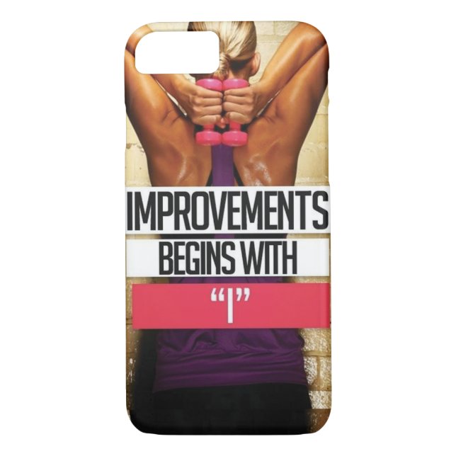 Workout-Motivation - Verbesserungen beginnen mit " Case-Mate iPhone Hülle (Rückseite)