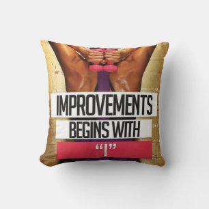 Workout-Motivation - Verbesserungen beginnen mit " Kissen