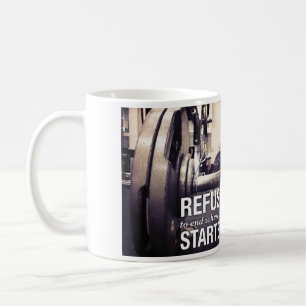Workout Motivation Weigerung, zu beenden, wo Sie a Tasse