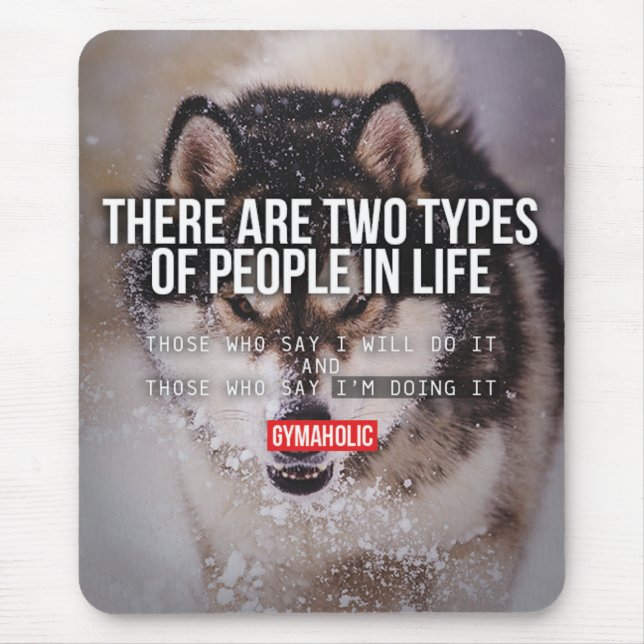 Workout Motivierend Mousepad (Vorne)