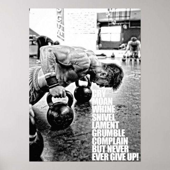 Workout Motivierend Poster (Vorne)