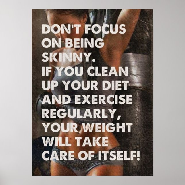 Workout Motivierend Poster (Vorne)