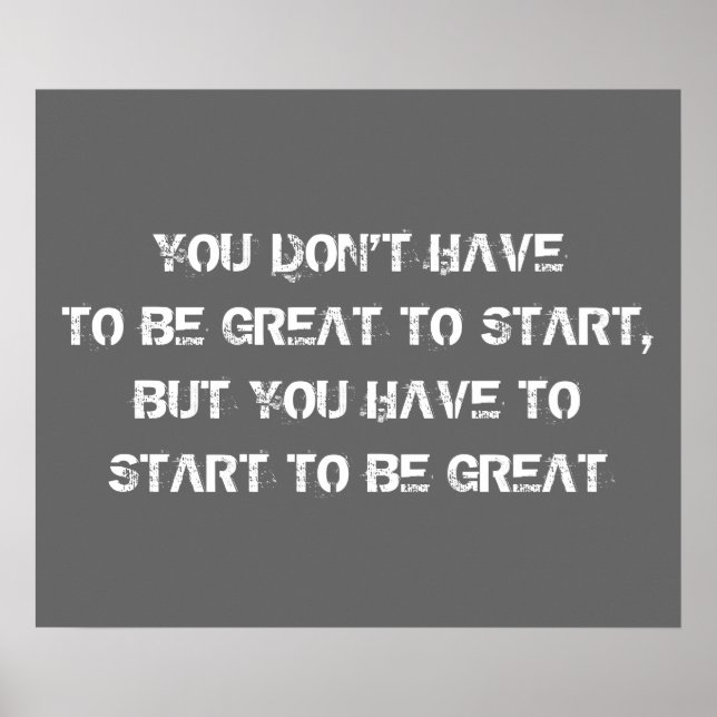 Workout Motivierend Poster (Vorne)