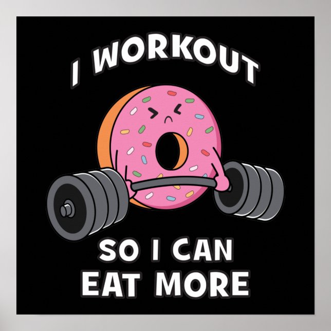 Workout Motivierend Poster (Vorne)