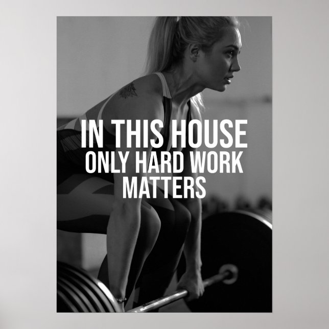 Workout Motivierend Poster (Vorne)