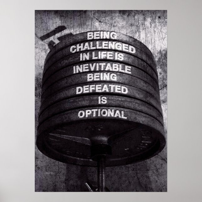 Workout Motivierend Poster (Vorne)