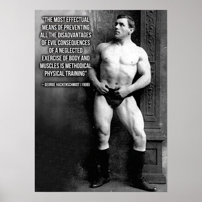 Workout Motivierend Poster (Vorne)