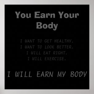 Workout Motivierend Poster