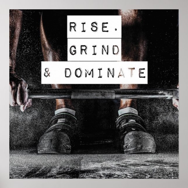 Workout Motivierend Poster (Vorne)