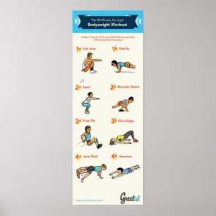 Workout motivierend poster