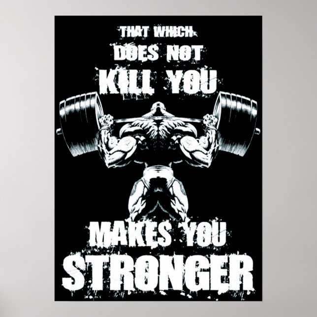 Workout Motivierend Poster (Vorne)
