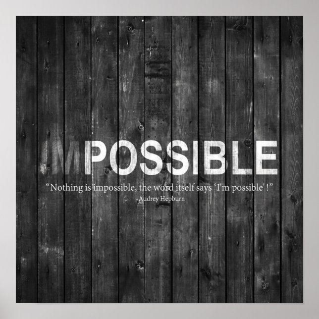 Workout Motivierend Poster (Vorne)