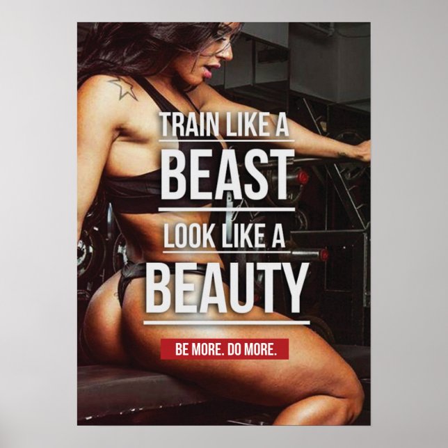 Workout Motivierend Poster (Vorne)