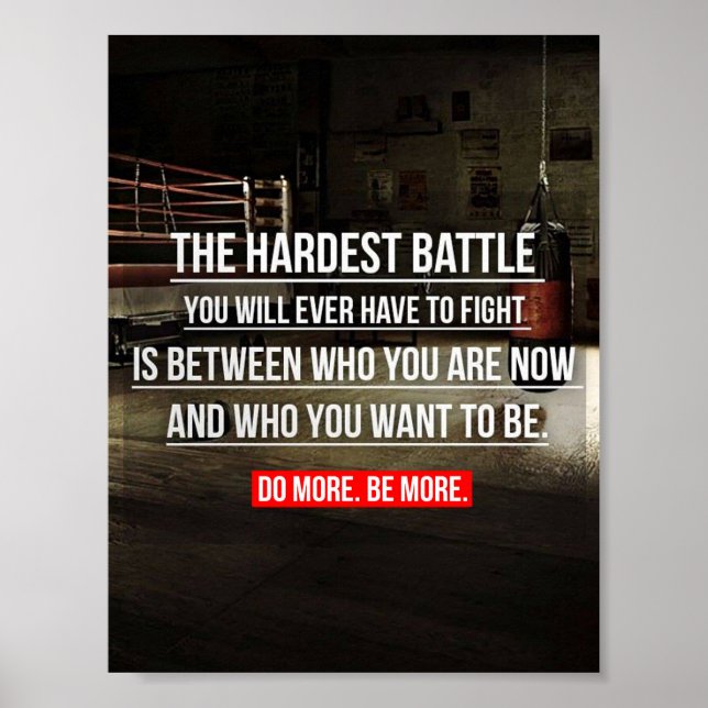 Workout Motivierend Poster (Vorne)