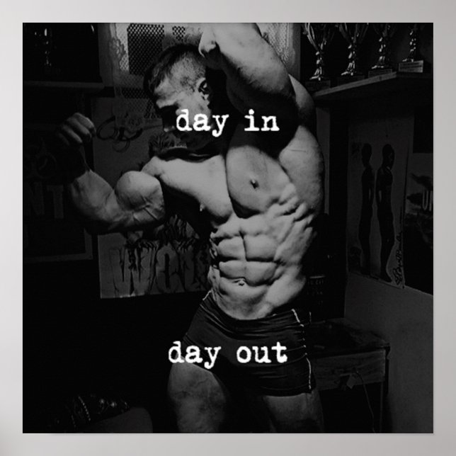 Workout Motivierend Poster (Vorne)