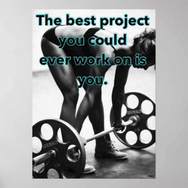 Workout Motivierend Poster (Vorne)