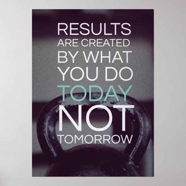 Workout Motivierend Poster (Vorne)