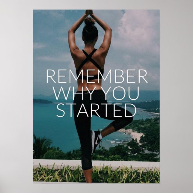 Workout Motivierend Poster (Vorne)