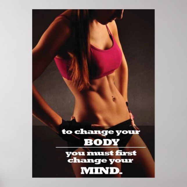 Workout Motivierend Poster (Vorne)