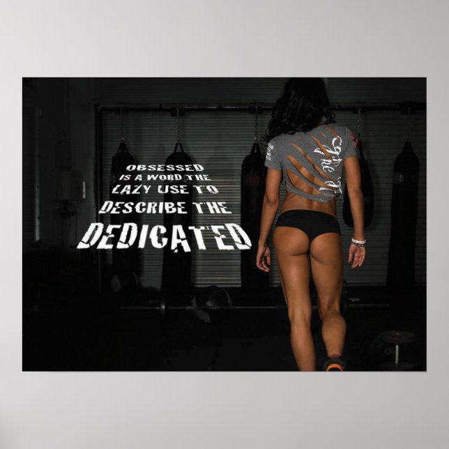 Workout Motivierend Poster (Vorne)