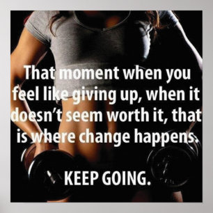 Workout Motivierend Poster