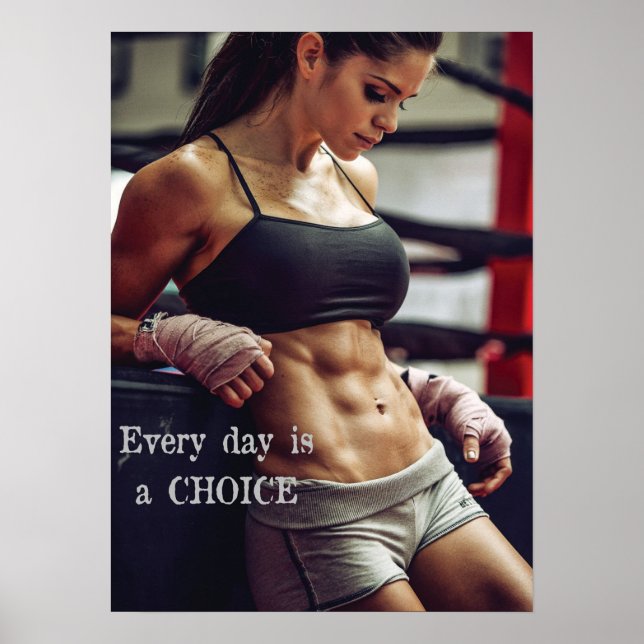 Workout Motivierend Poster (Vorne)