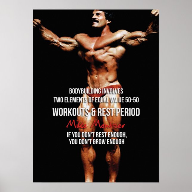Workout Motivierend Poster (Vorne)
