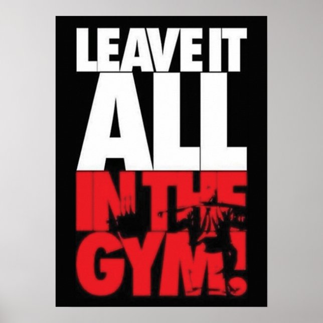 Workout Motivierend Poster (Vorne)