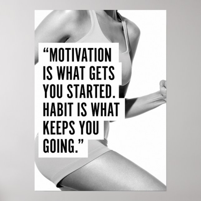 Workout Motivierend Poster (Vorne)