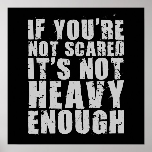 Workout Motivierend Poster (Vorne)