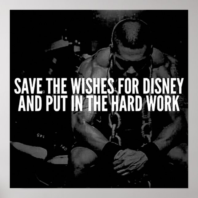 Workout Motivierend Poster (Vorne)