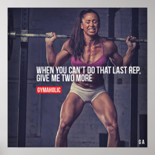 Workout Motivierend Poster