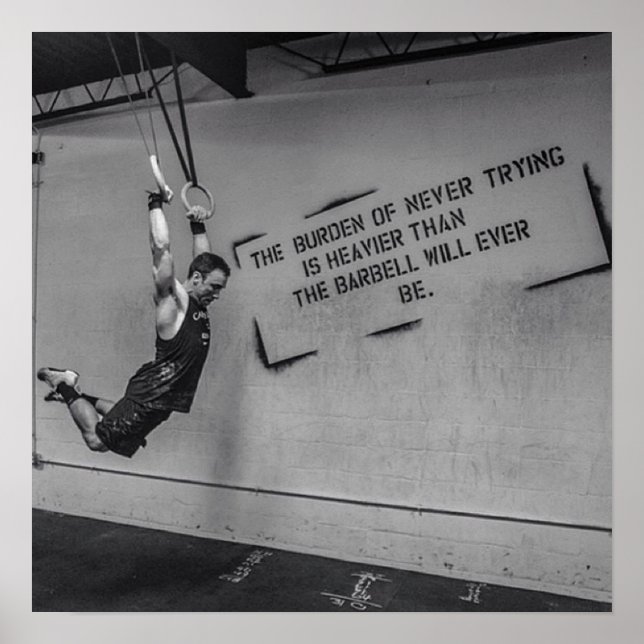 Workout Motivierend Poster (Vorne)