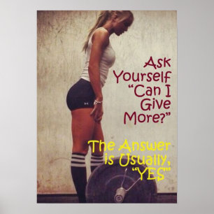 Workout Motivierend Poster