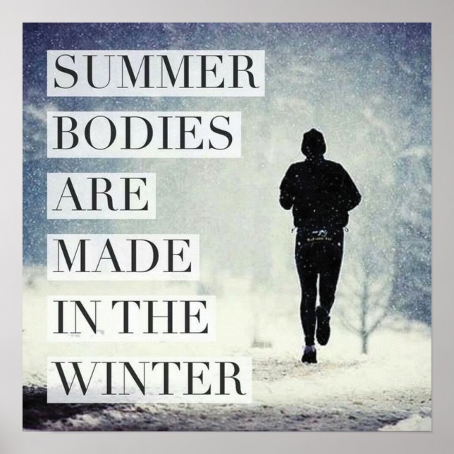 Workout Motivierend Poster (Vorne)