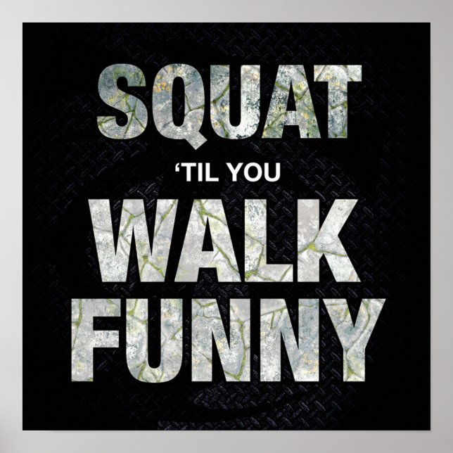 Workout Motivierend Poster (Vorne)