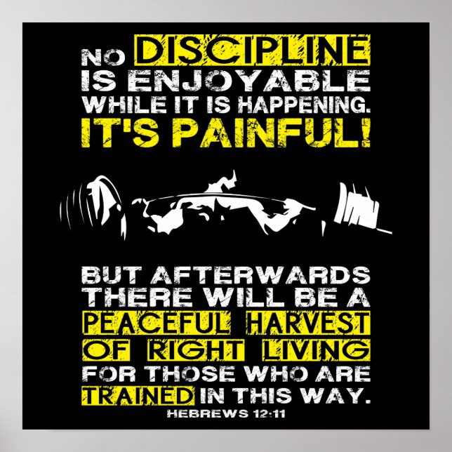 Workout Motivierend Poster (Vorne)