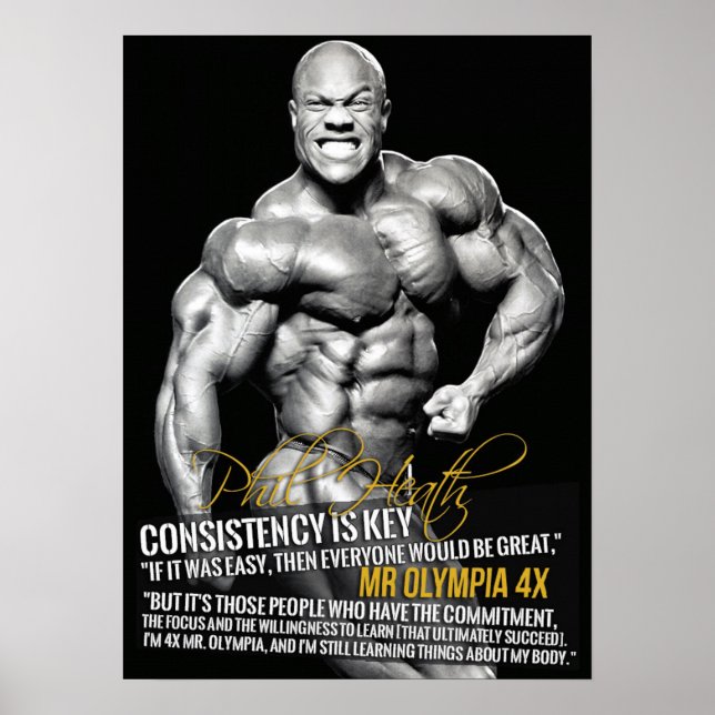 Workout Motivierend Poster (Vorne)