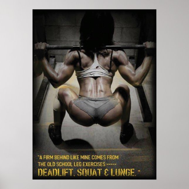 Workout Motivierend Poster (Vorne)