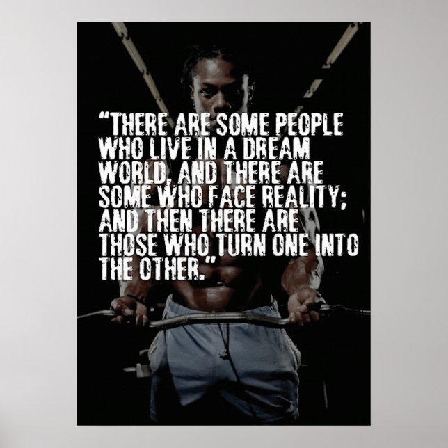 Workout Motivierend Poster (Vorne)